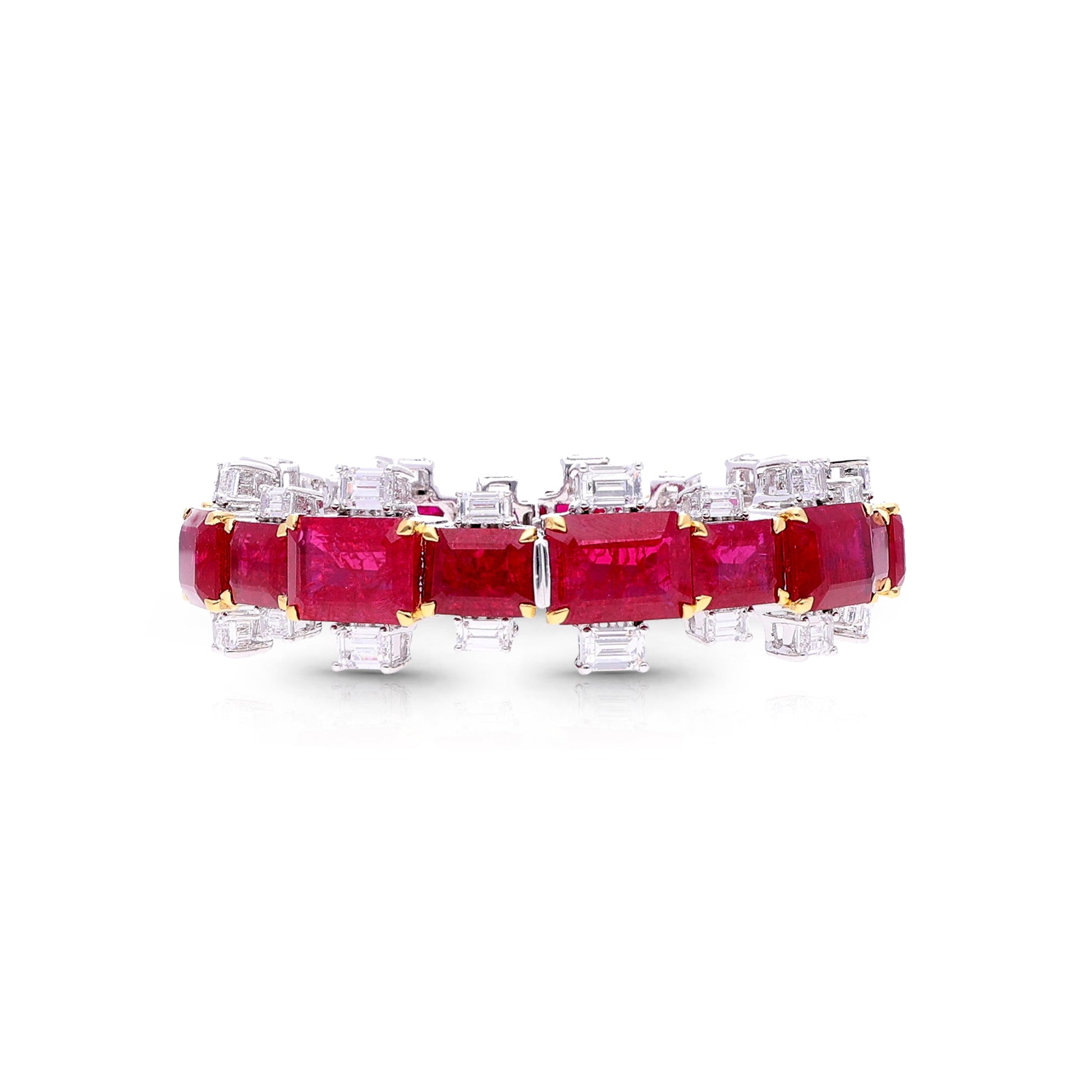 Red and White Statement Bangle