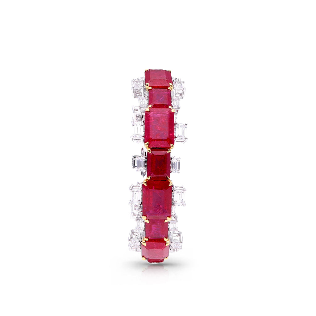 Red and White Statement Bangle