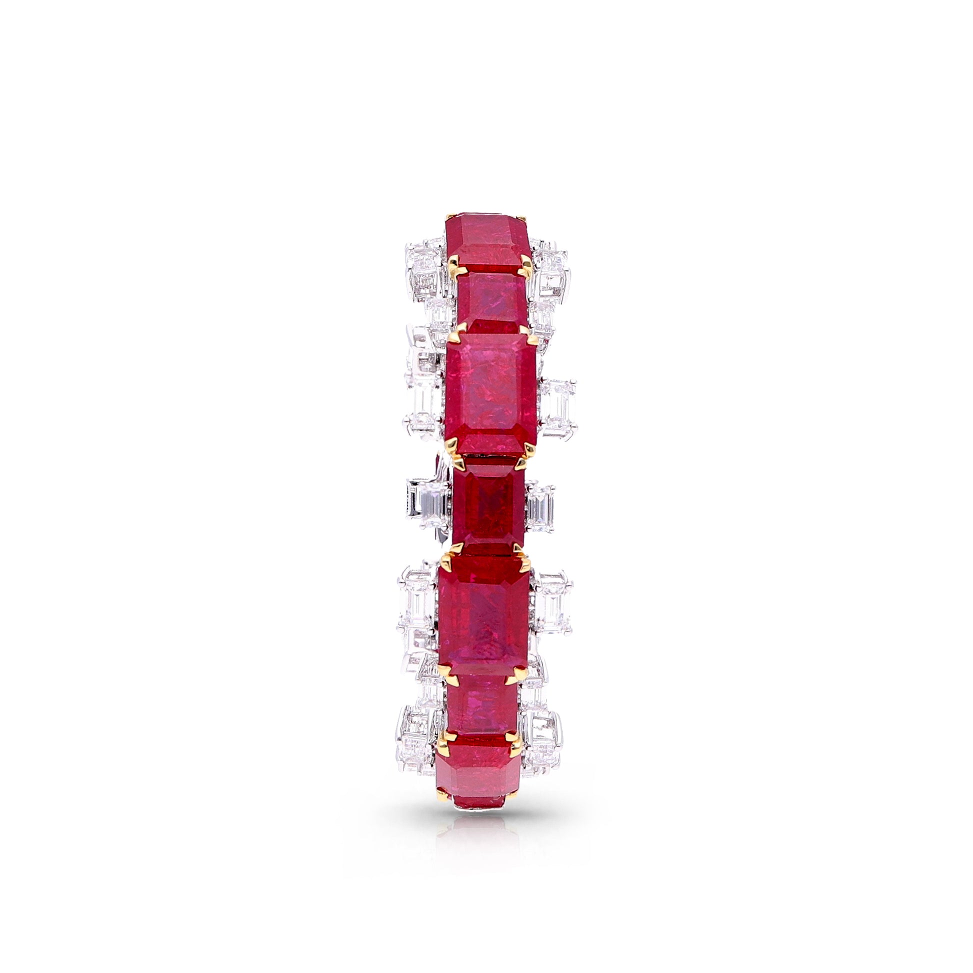 Red and White Statement Bangle