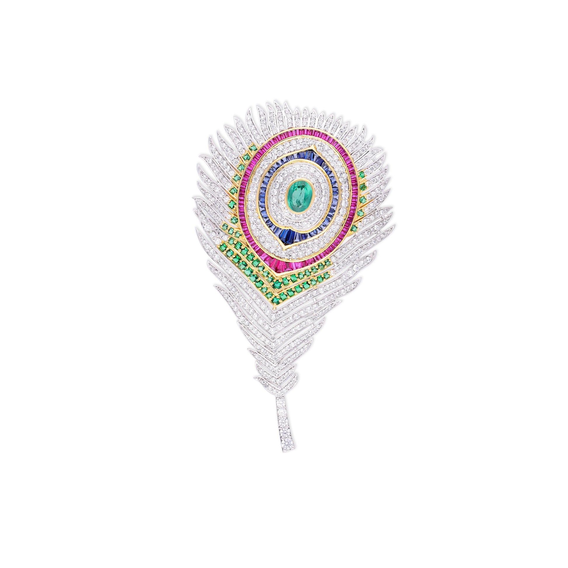 Majestic Plume Brooch