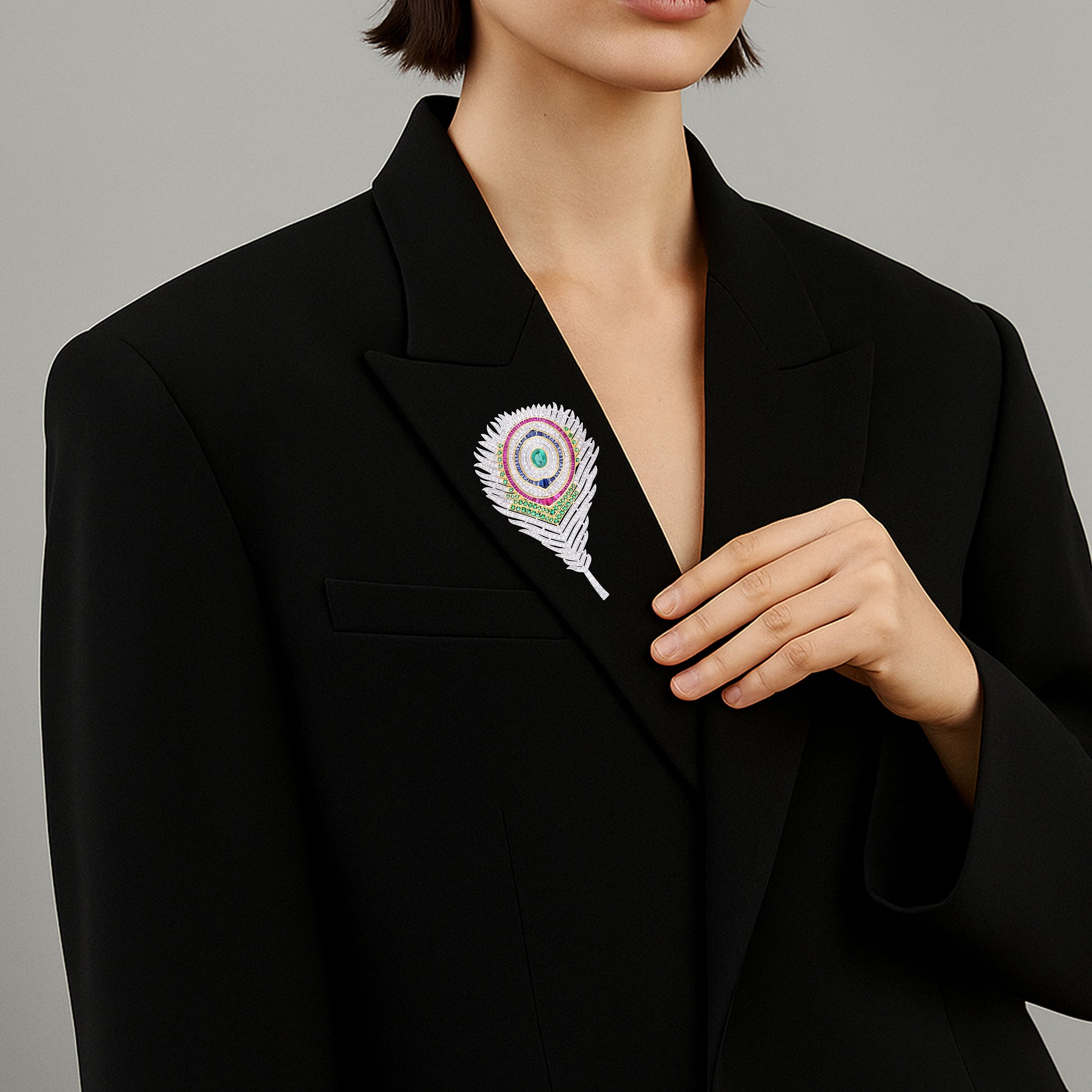 Majestic Plume Brooch