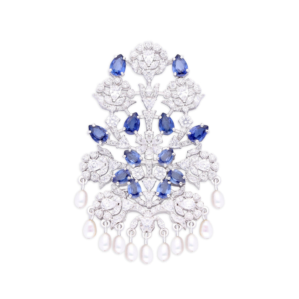 Midnight Crest Brooch