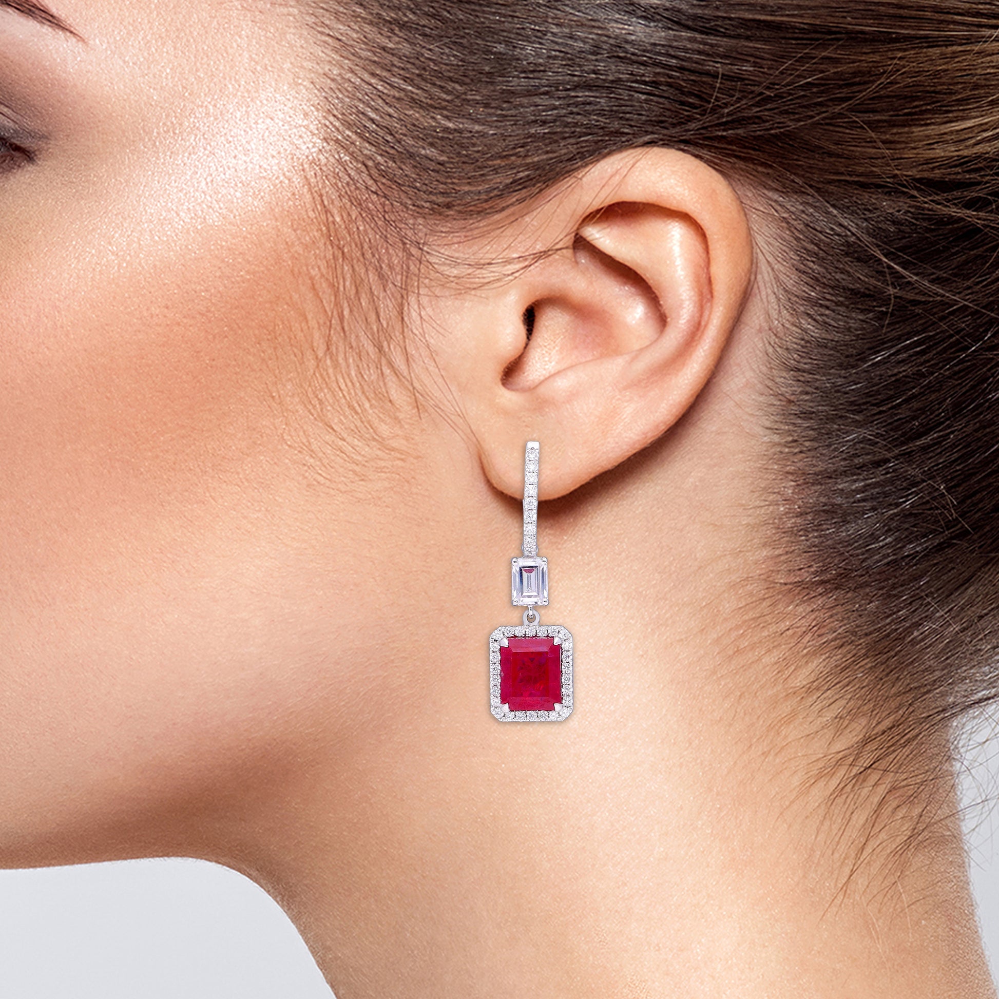 Ruby Pure Lustre Earrings