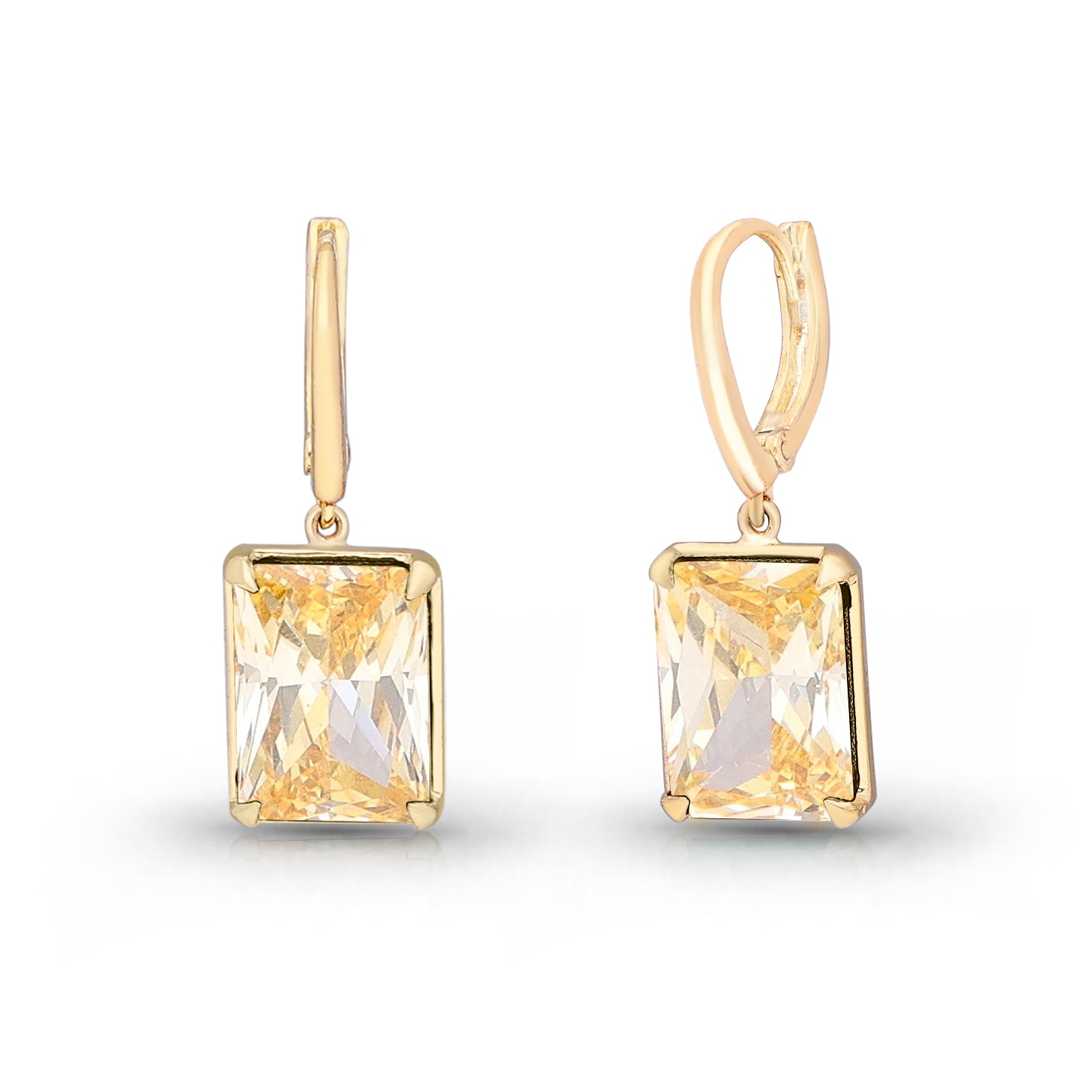 Yellow Silvique Earrings