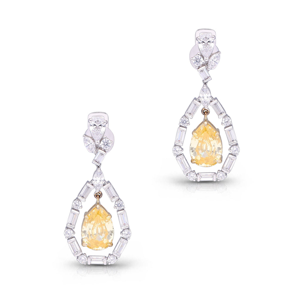 Yellow Eternal Gems Earrings