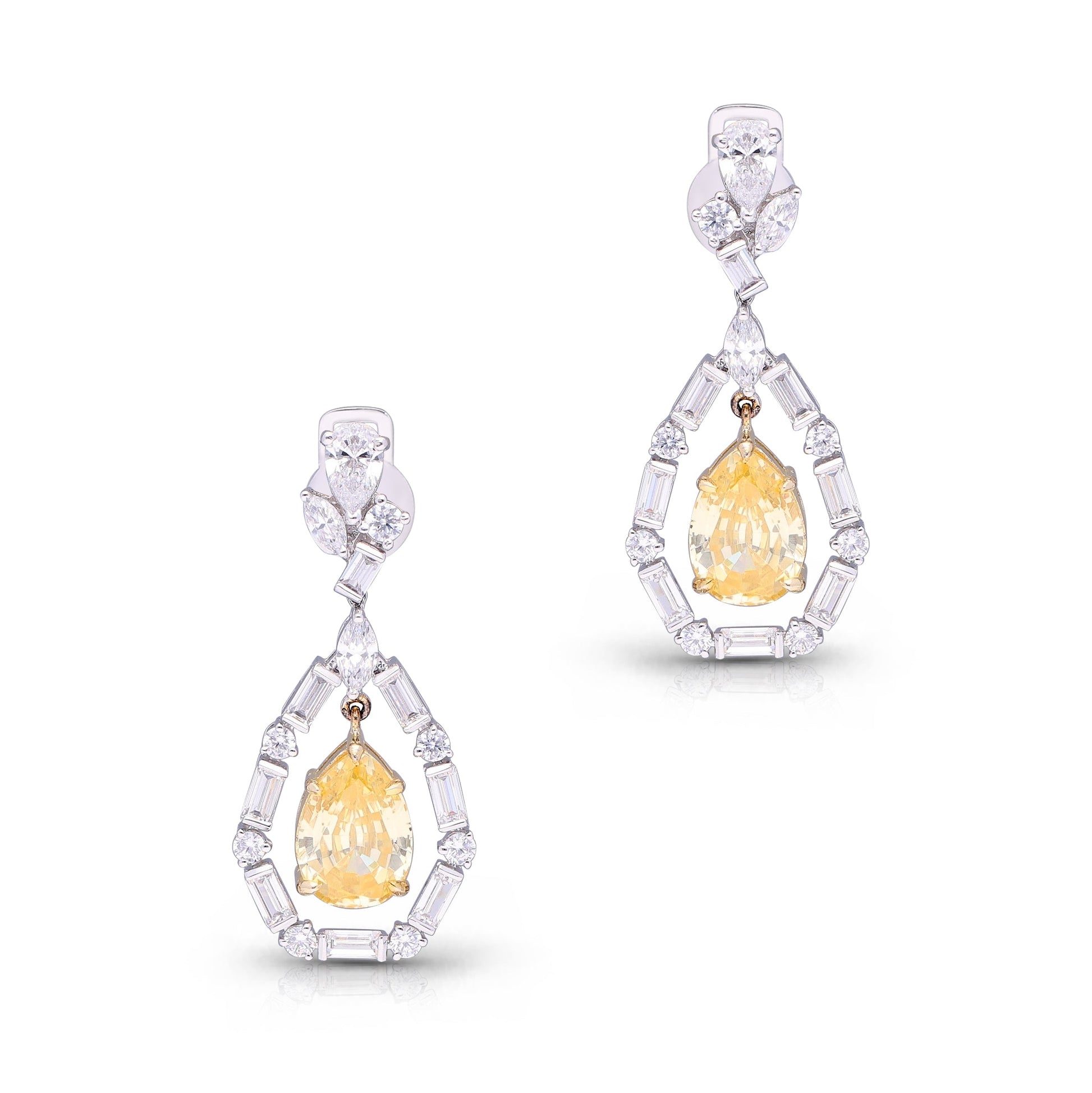 Yellow Eternal Gems Earrings