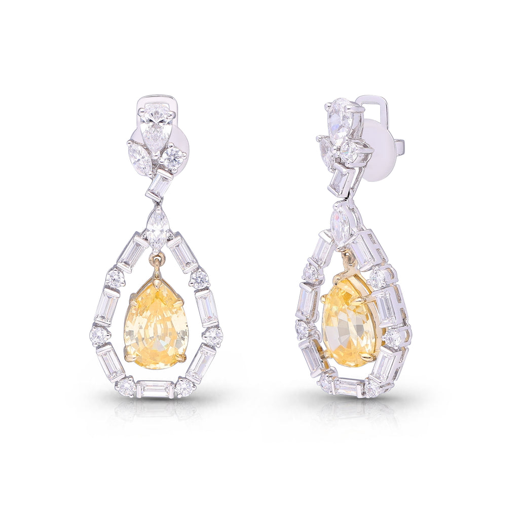 Yellow Eternal Gems Earrings