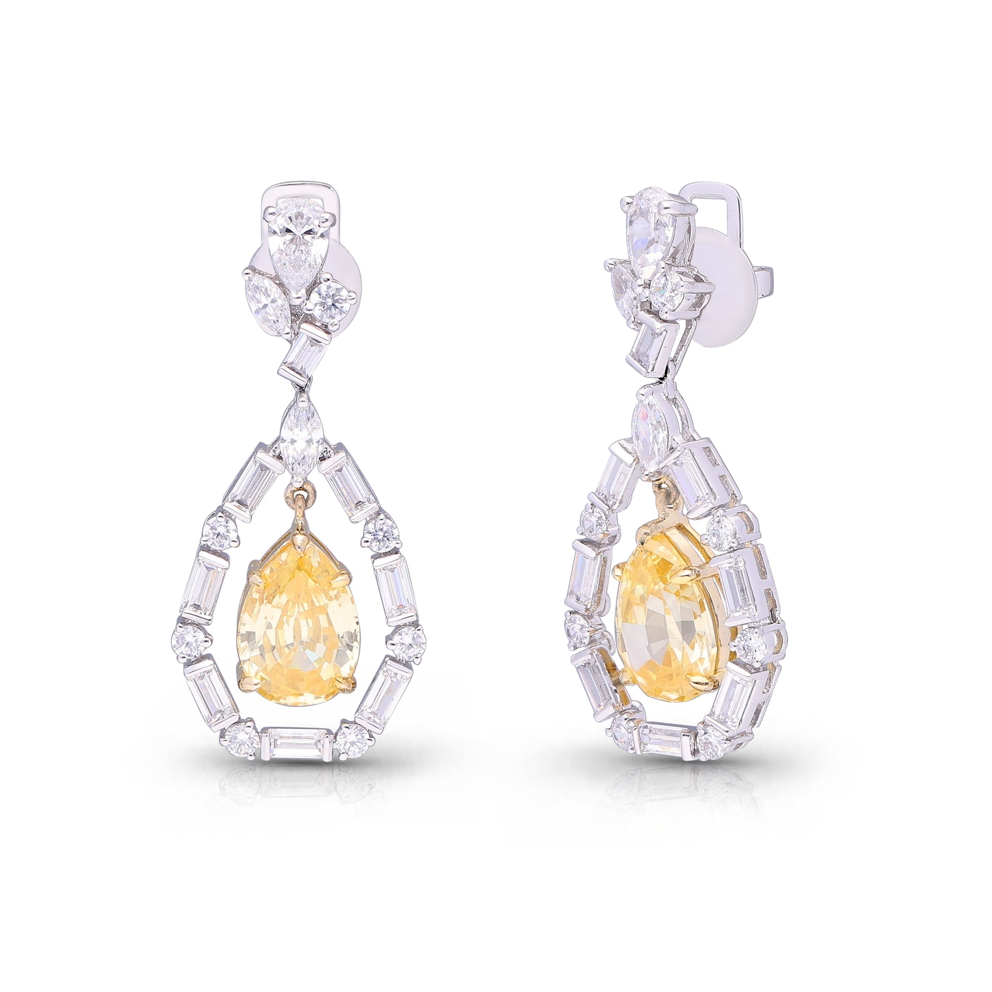 Yellow Eternal Gems Earrings