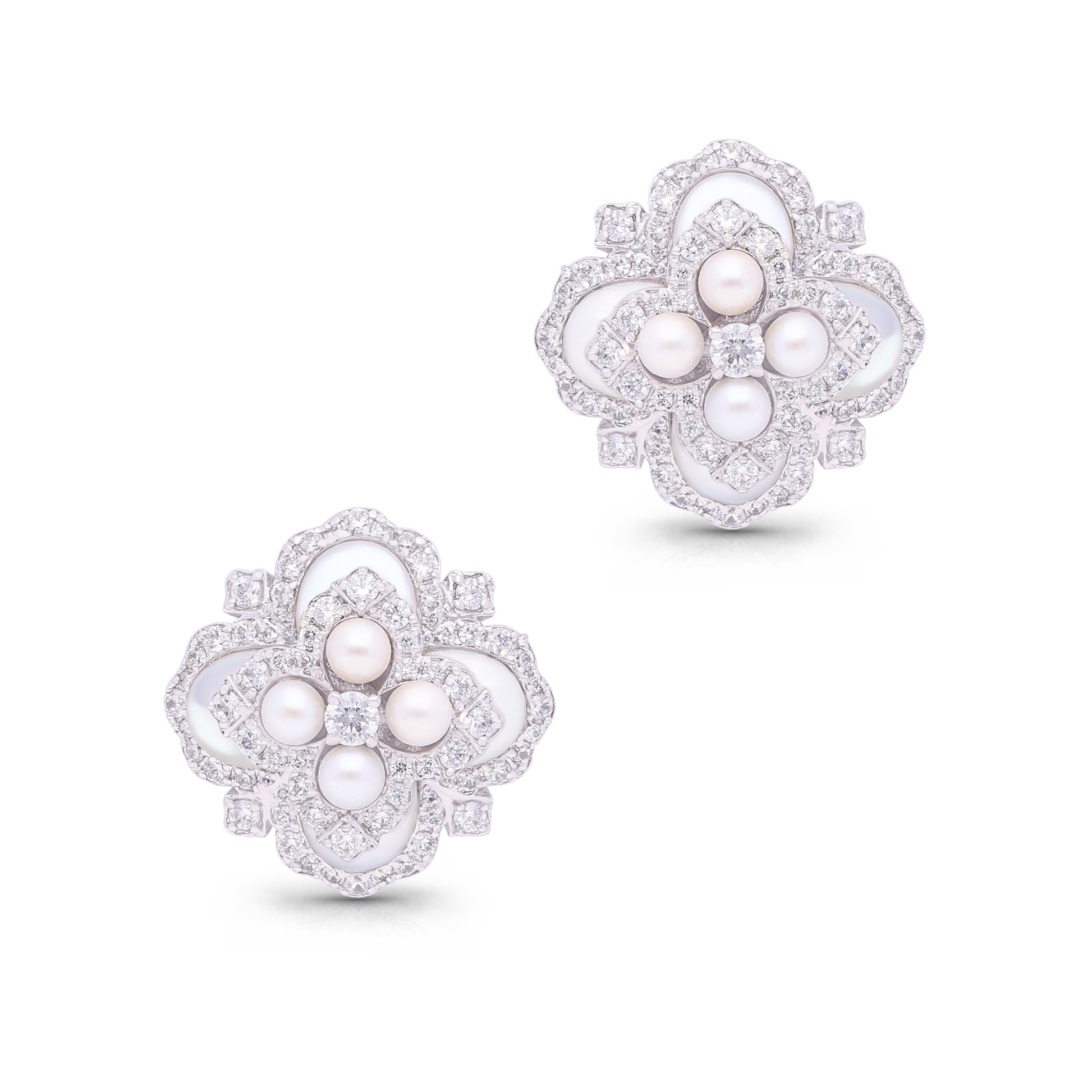 White Aura Earrings