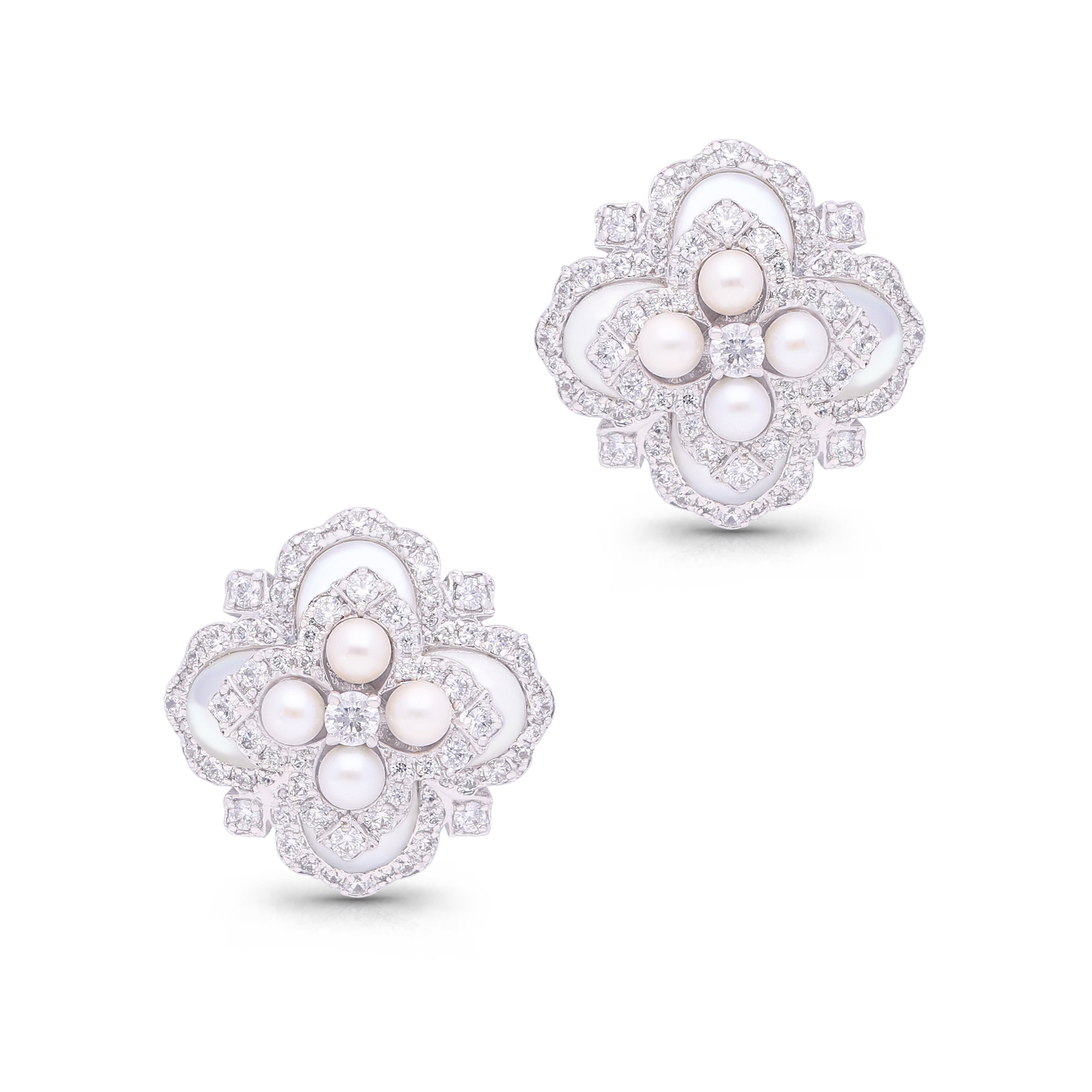 White Aura Earrings