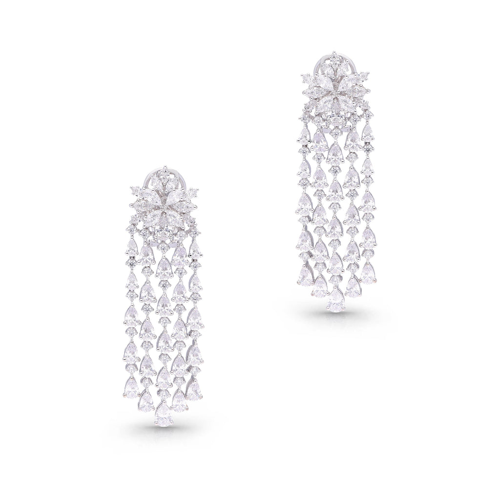 Cascading Diamond Earrings