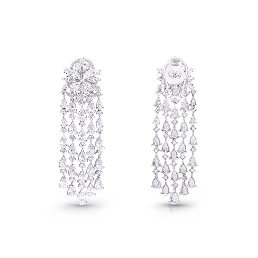 Cascading Diamond Earrings