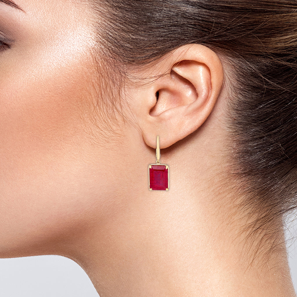 Ruby Silvique Earrings