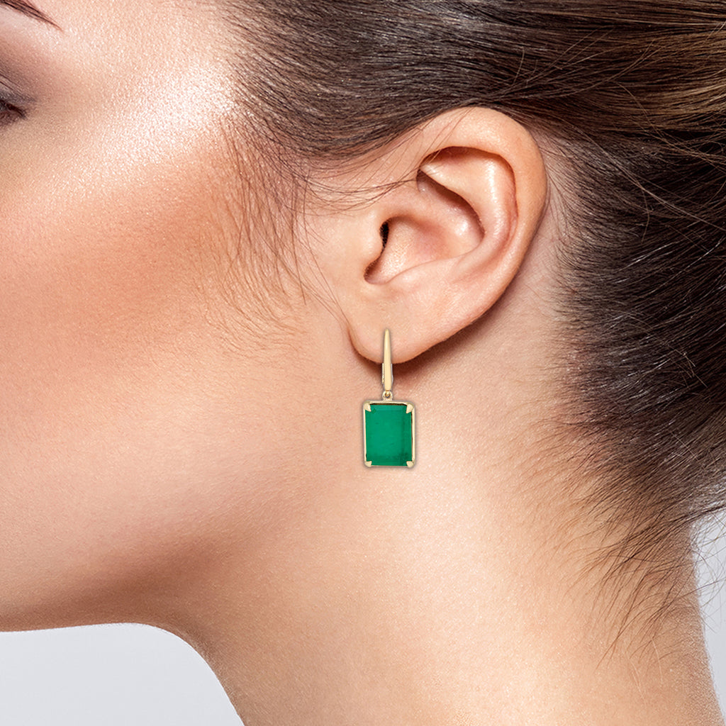Emerald Silvique Earrings