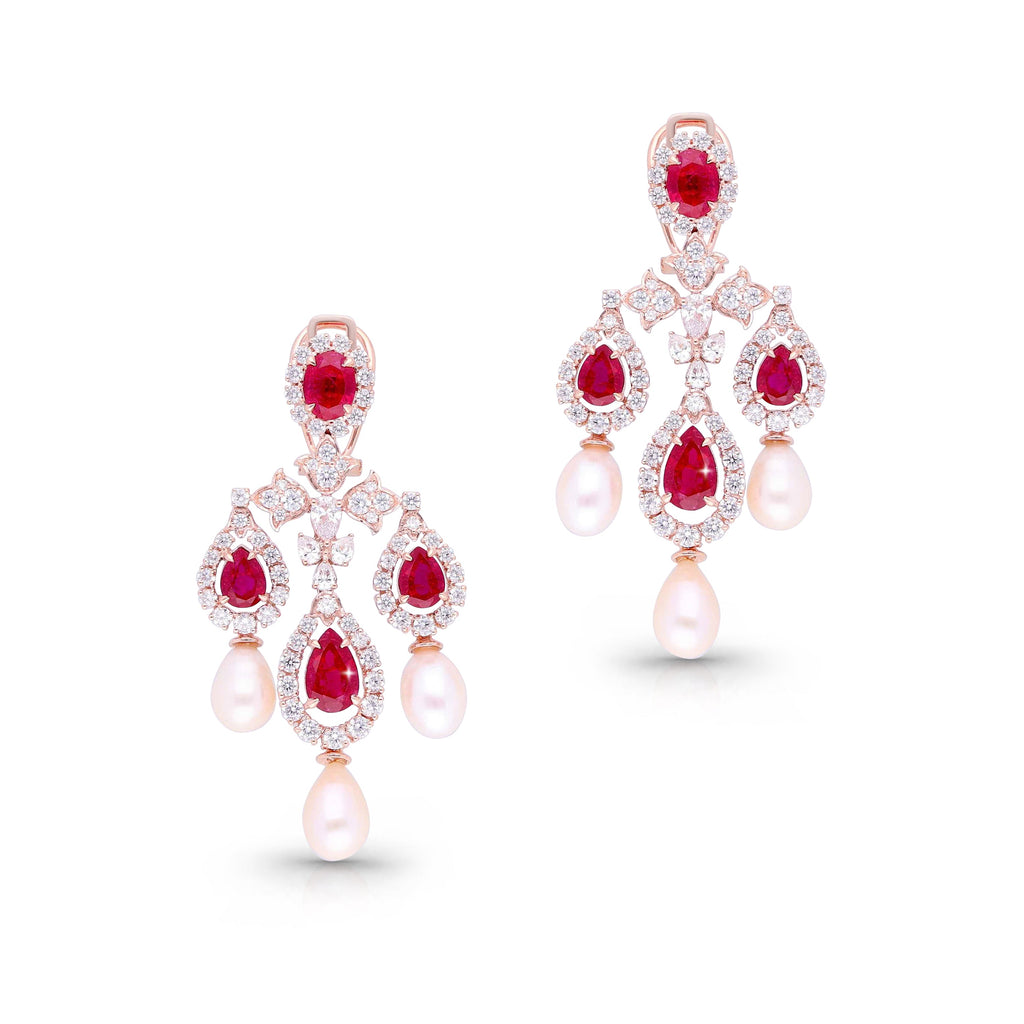 Ruby Majesty Earrings