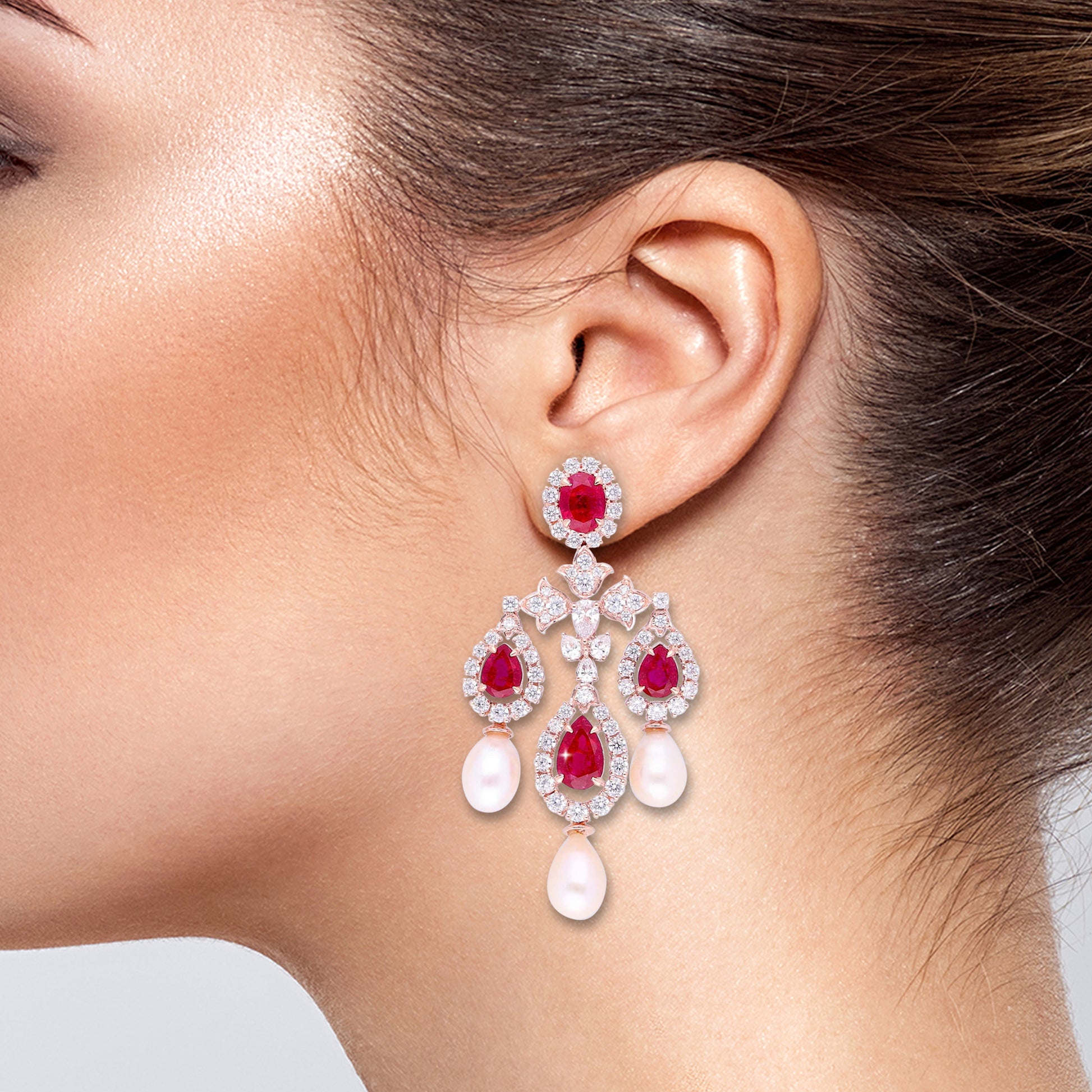 Ruby Majesty Earrings