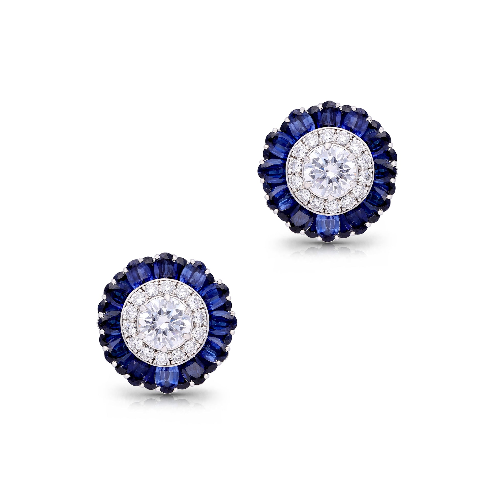 Saphirae Halo Earrings