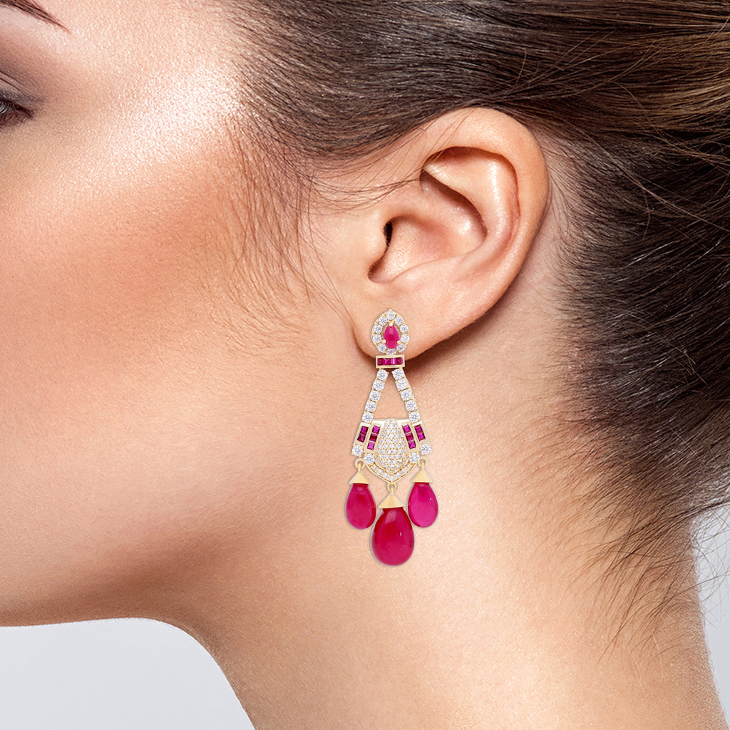 Crystal Ringlet Earrings