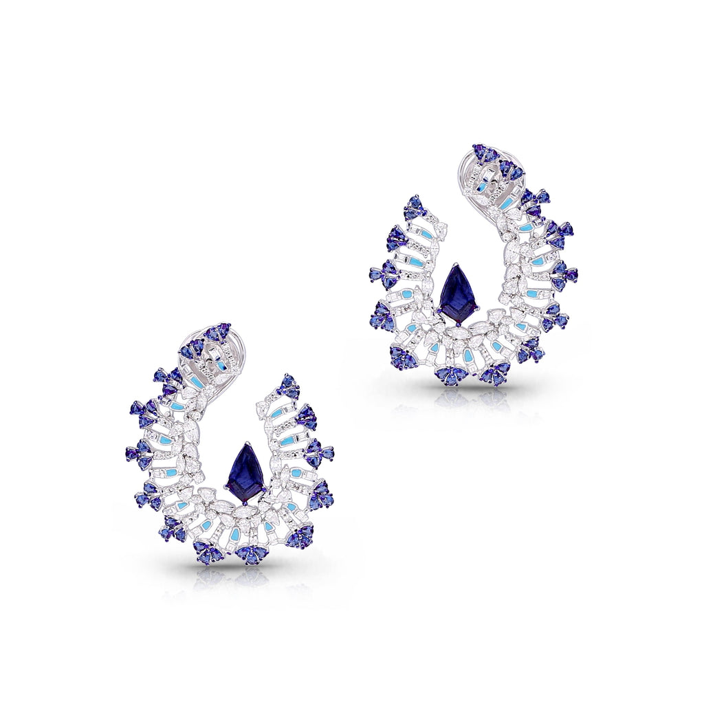 Sapphire Meadow Earrings