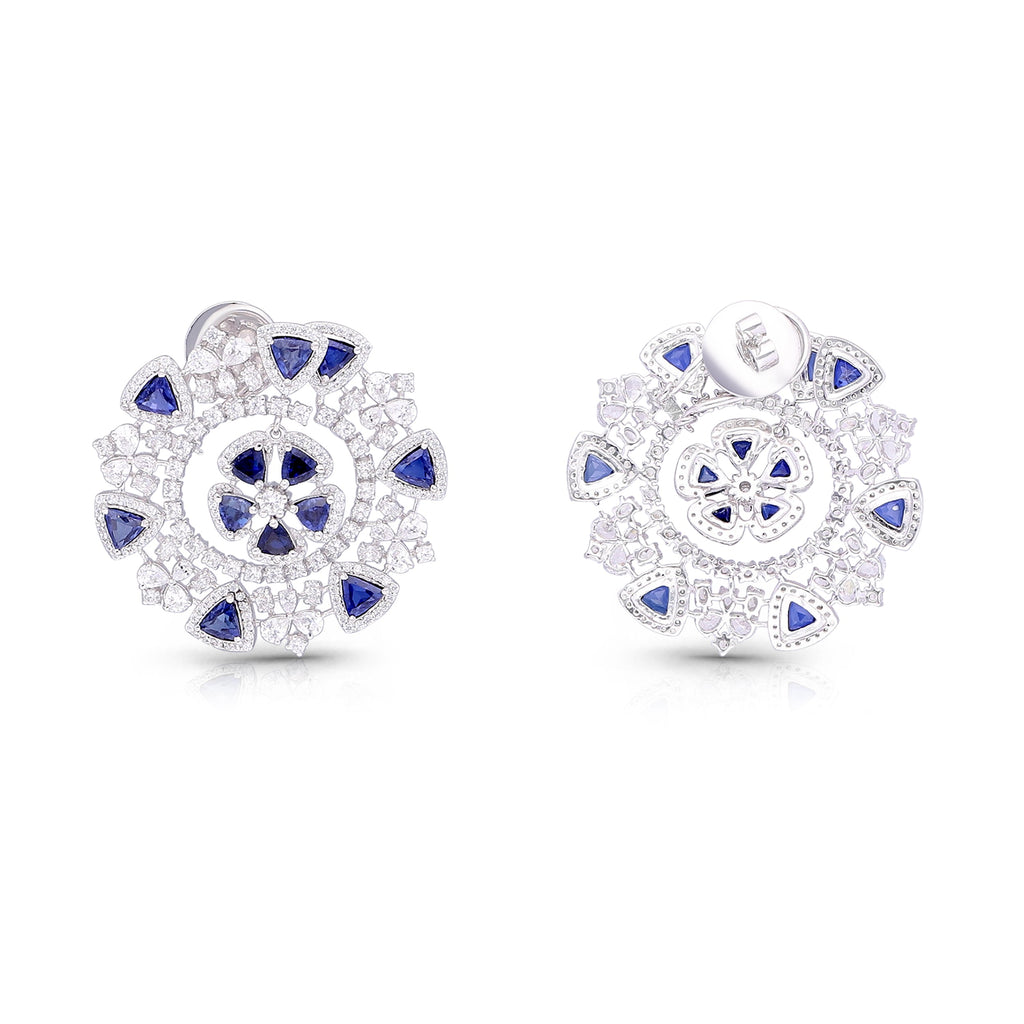 White Gold Earrings (Crimson Reverie Earrings)