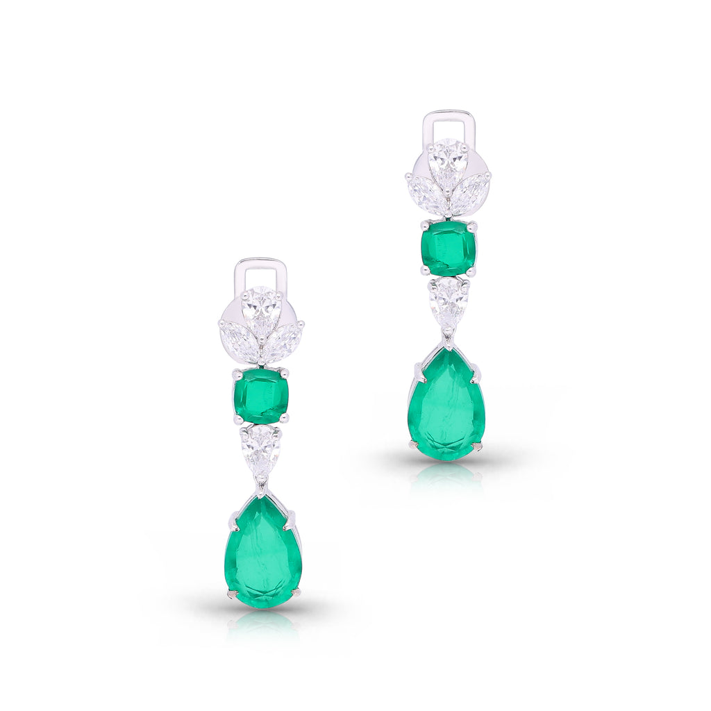 Emerald Regal Light Earrings