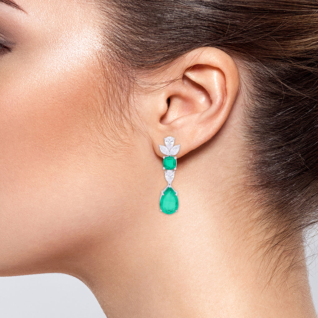 Emerald Regal Light Earrings