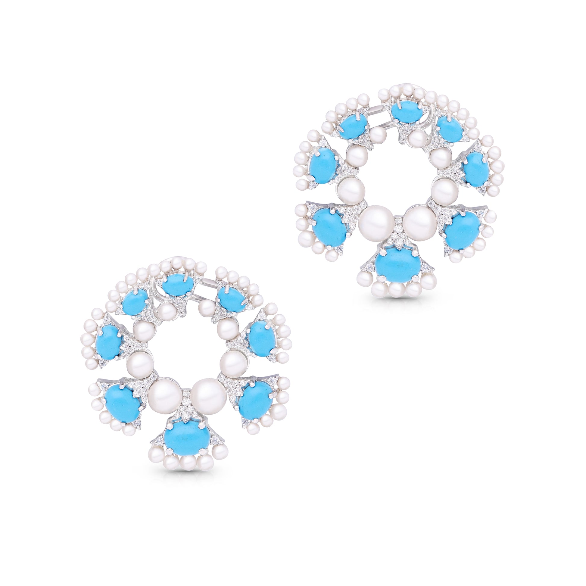 Blue Mist Drop Earrings