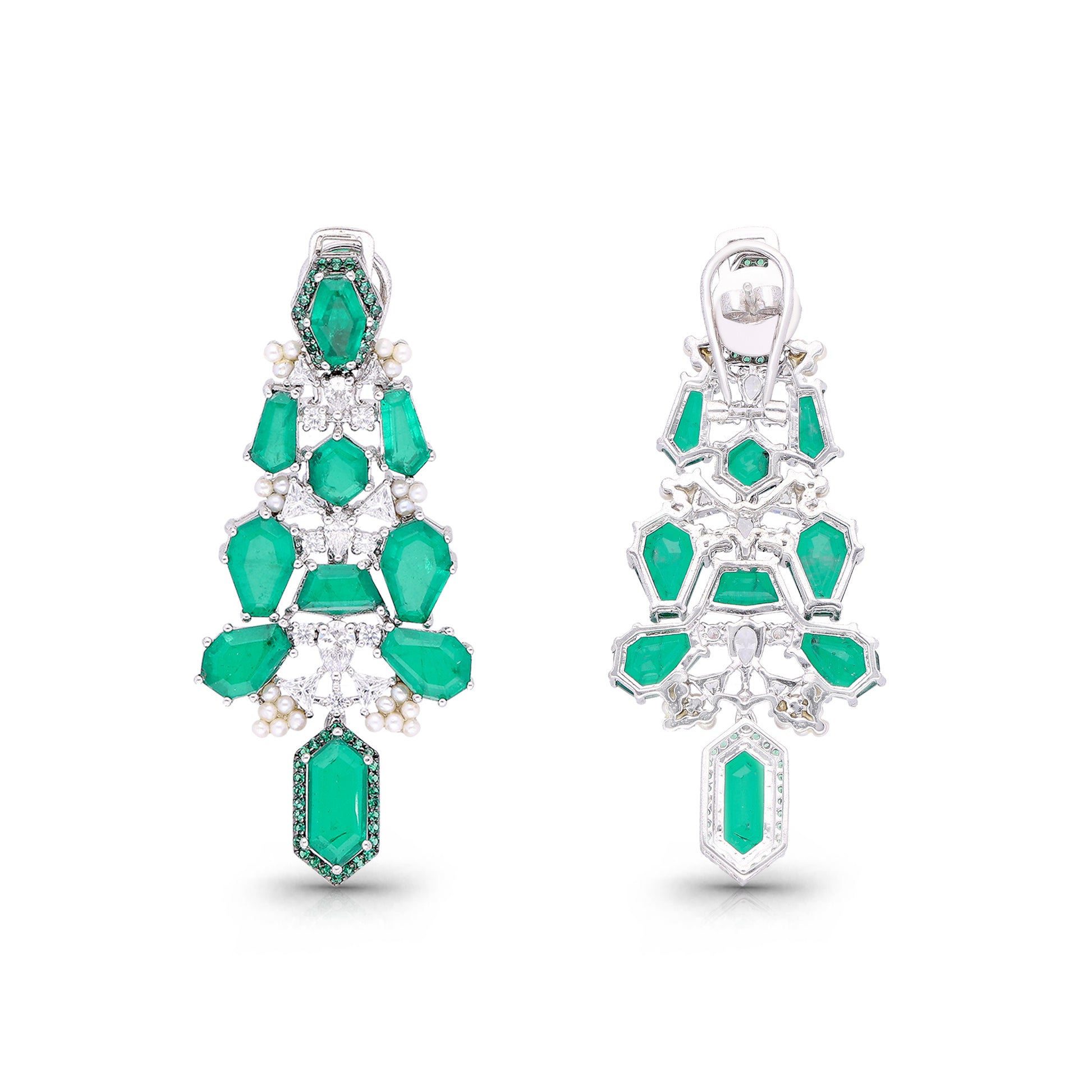Emerald Sylvara Earrings