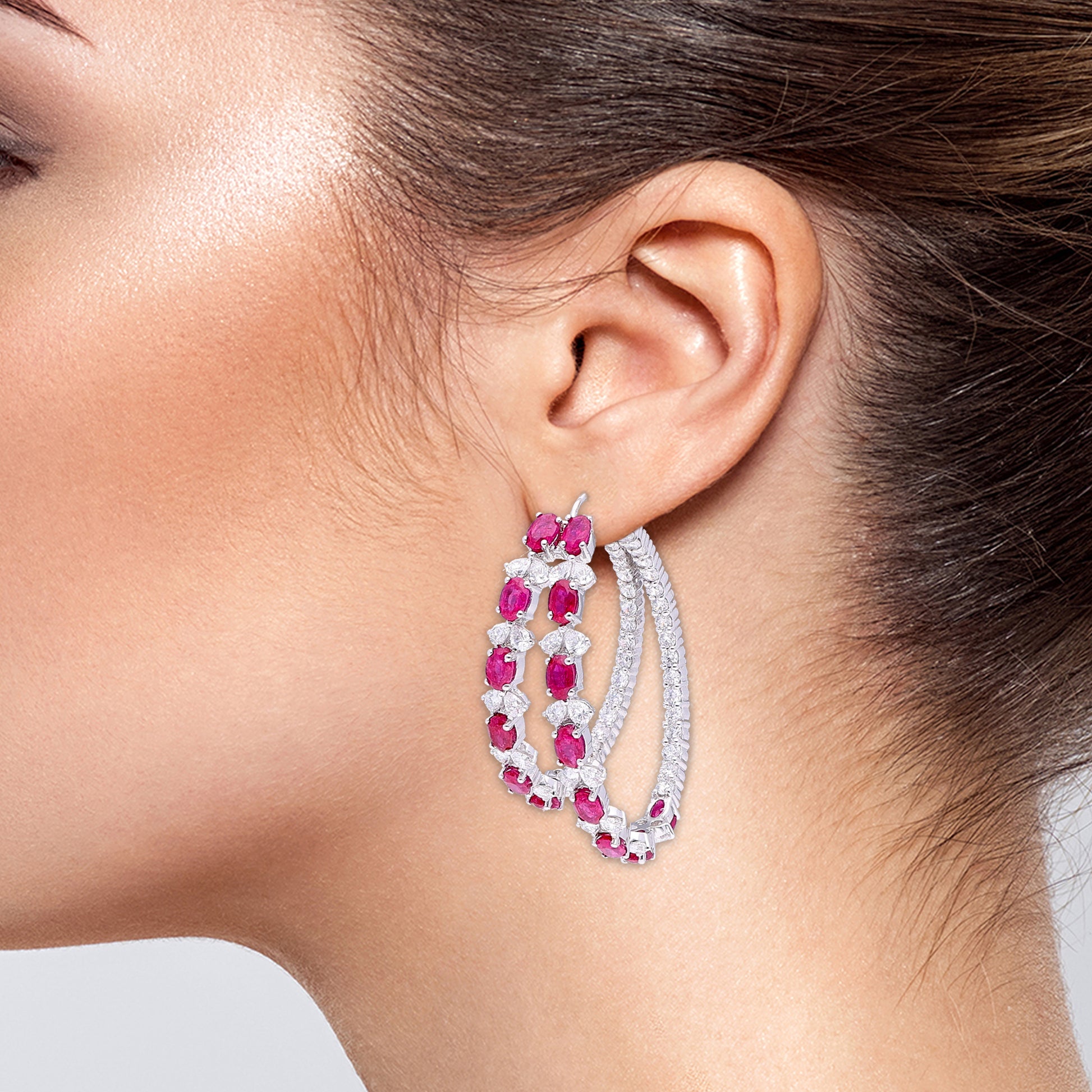 Ruby Noir Earrings
