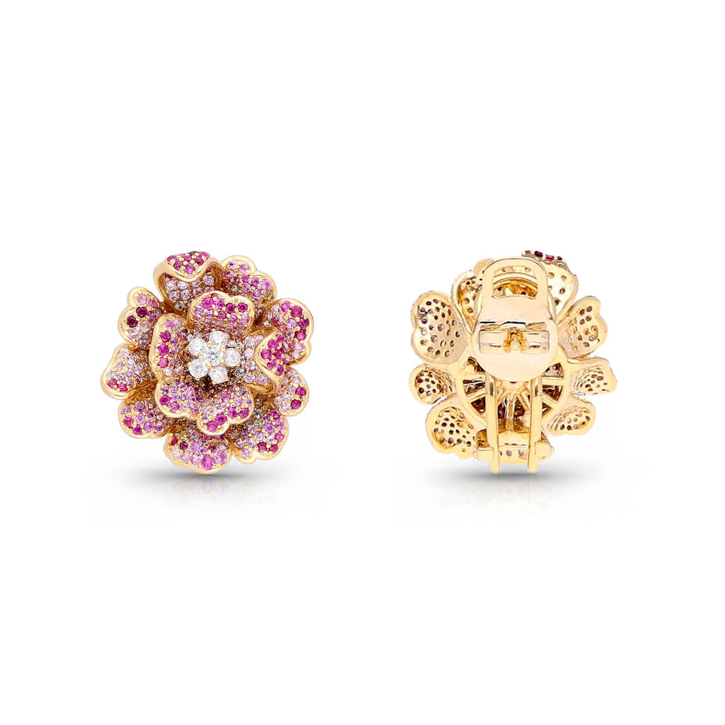 Icedout Rose Earrings