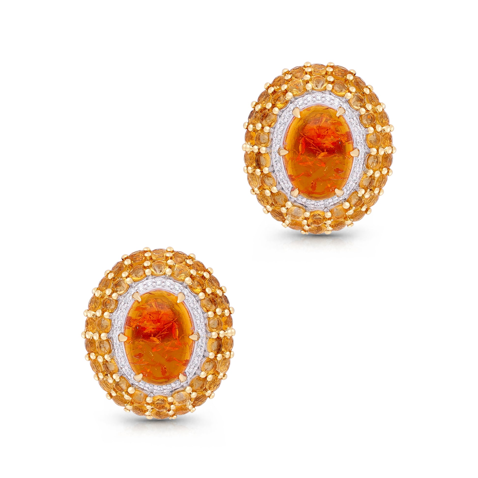 Golden Grove Cluster Earrings