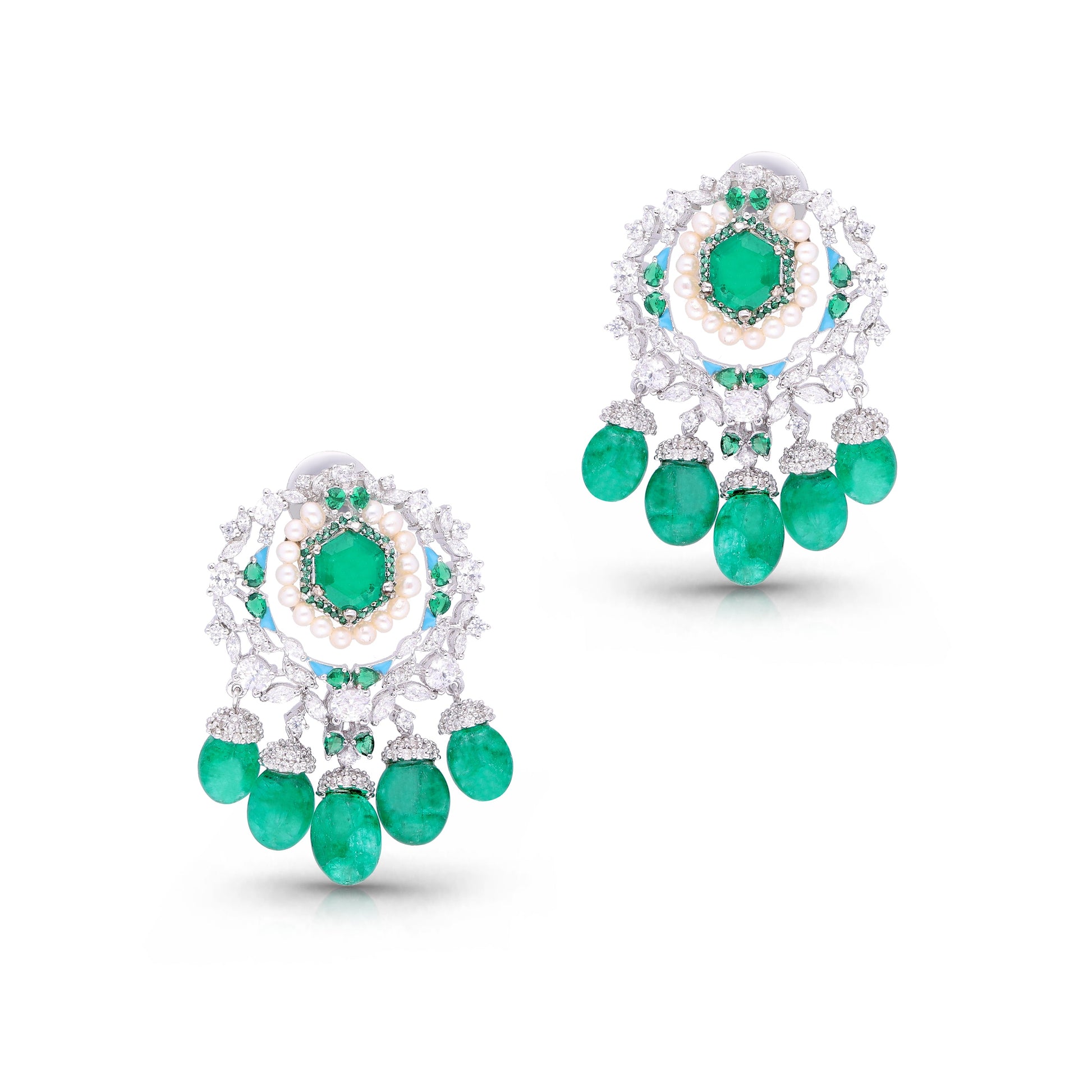 Royal Emerald Spark Earrings