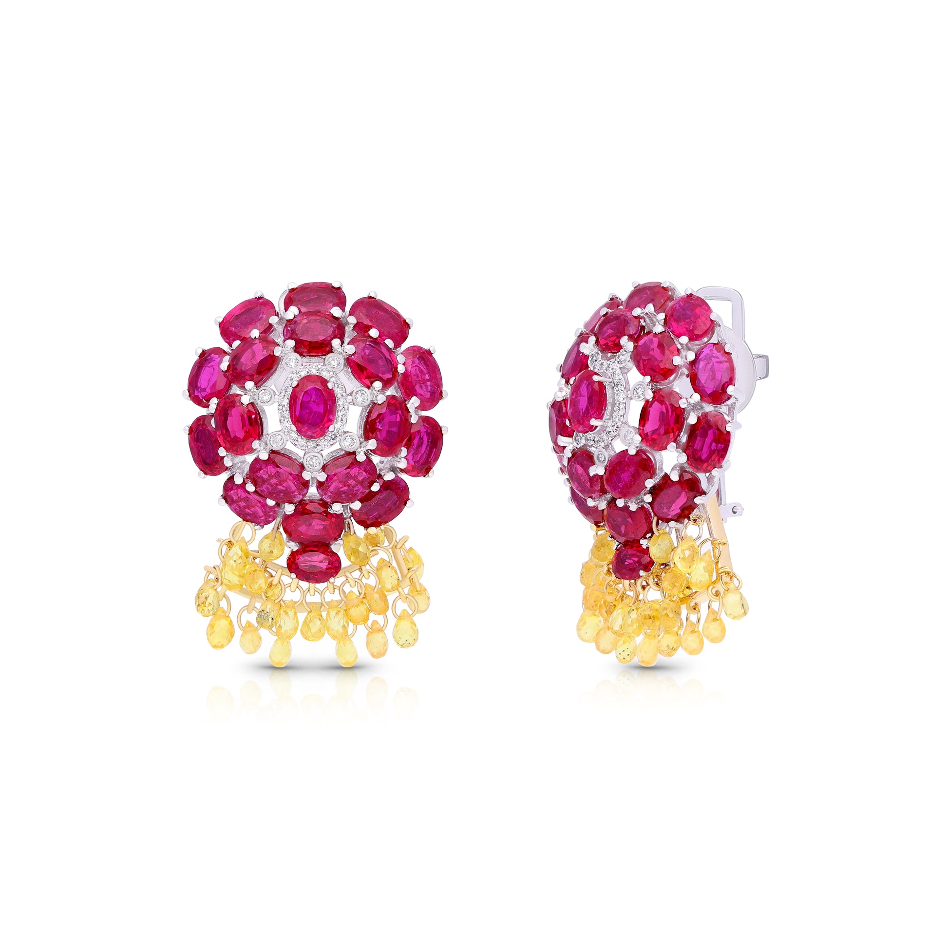Ruby Rainfall Earrings