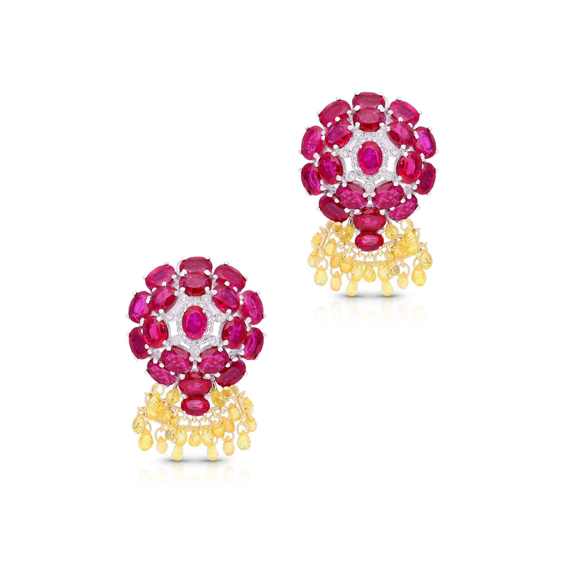 Ruby Rainfall Earrings