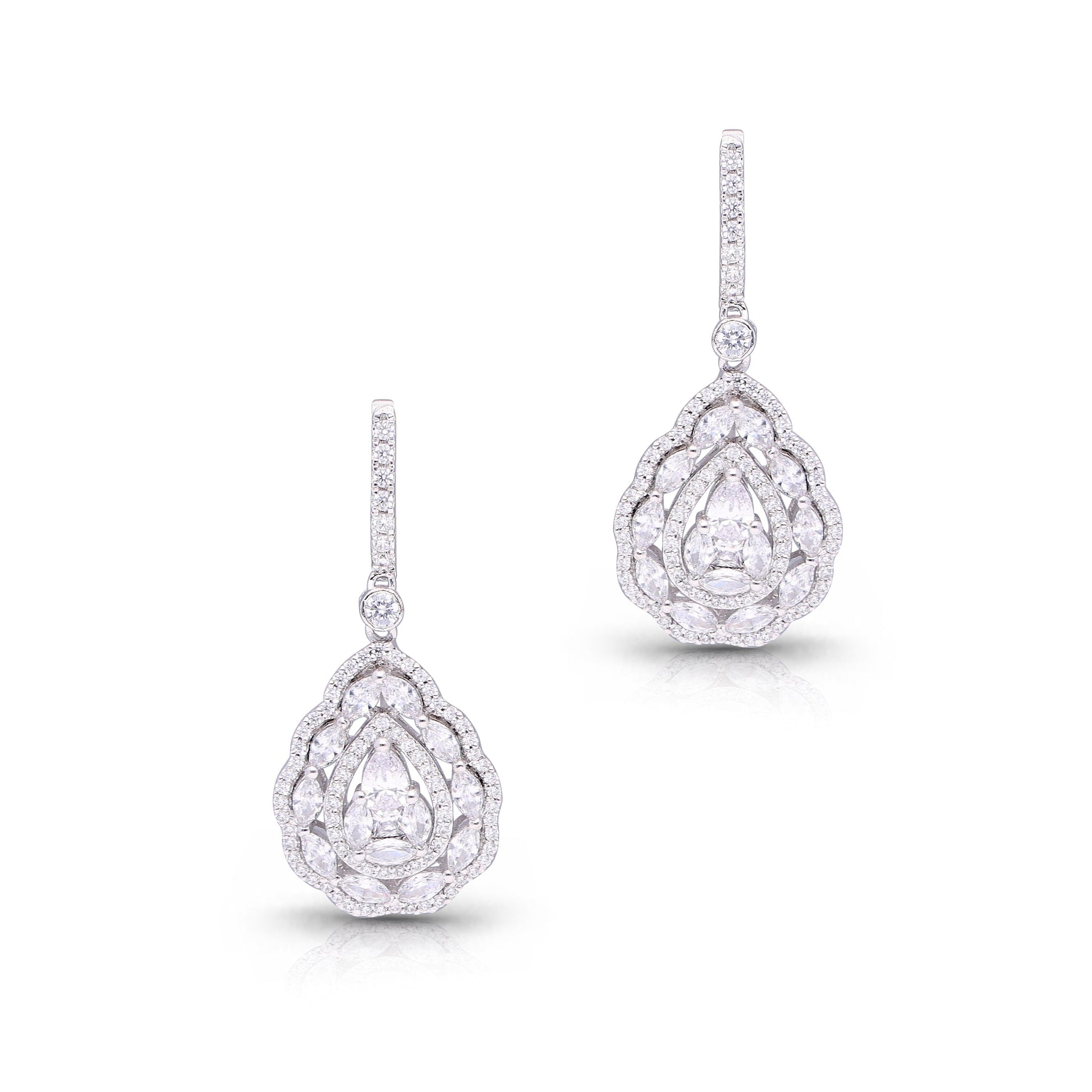 Pearl and Marquise Lustre Earrings