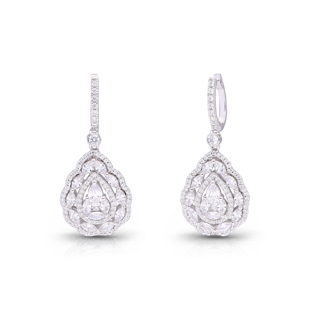Pearl and Marquise Lustre Earrings