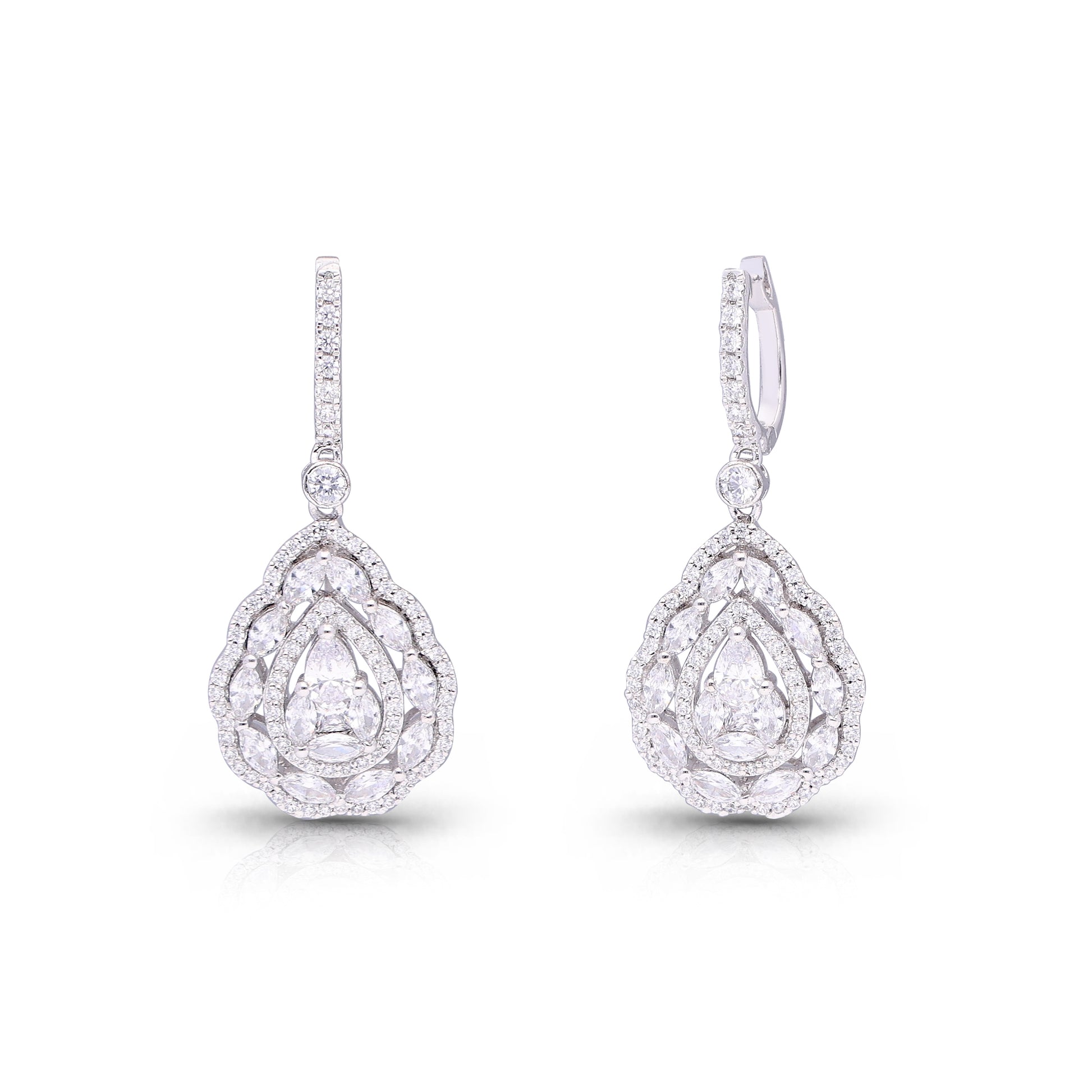 Pearl and Marquise Lustre Earrings