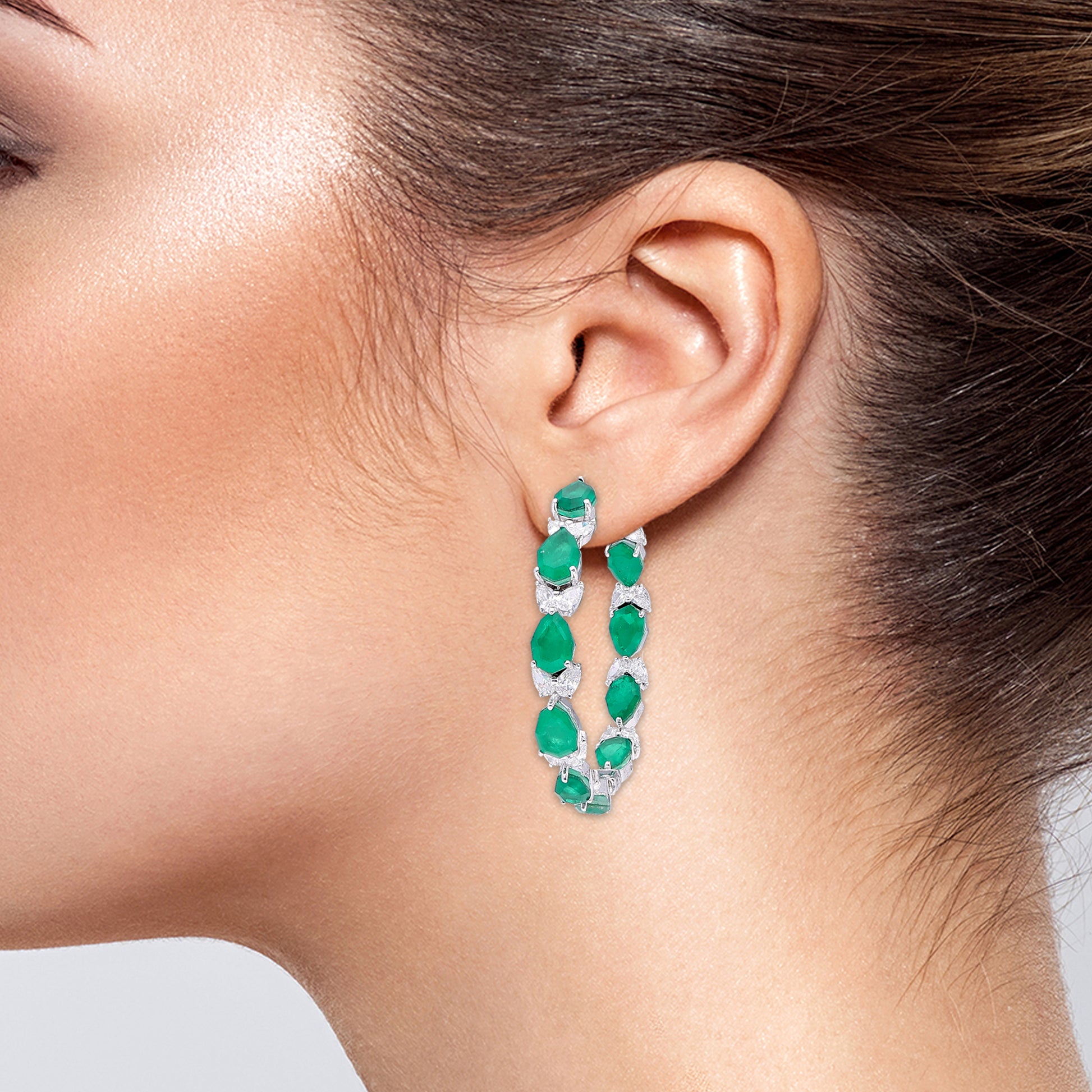 Emerald Bloom Earrings