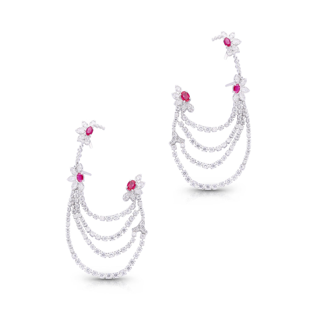Ruby Cascadelets Earrings