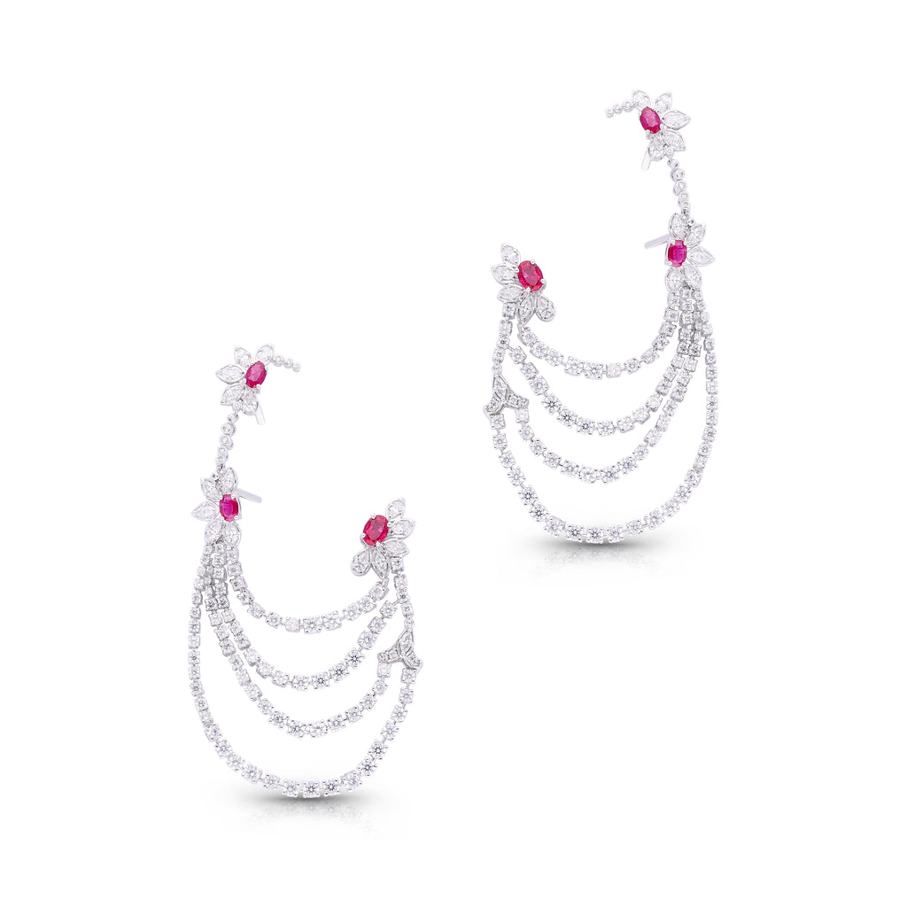 Ruby Cascadelets Earrings