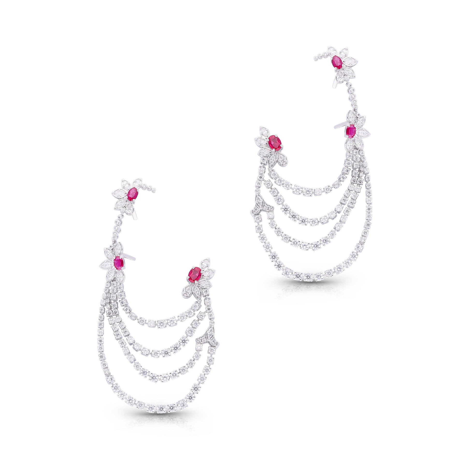 Ruby Cascadelets Earrings