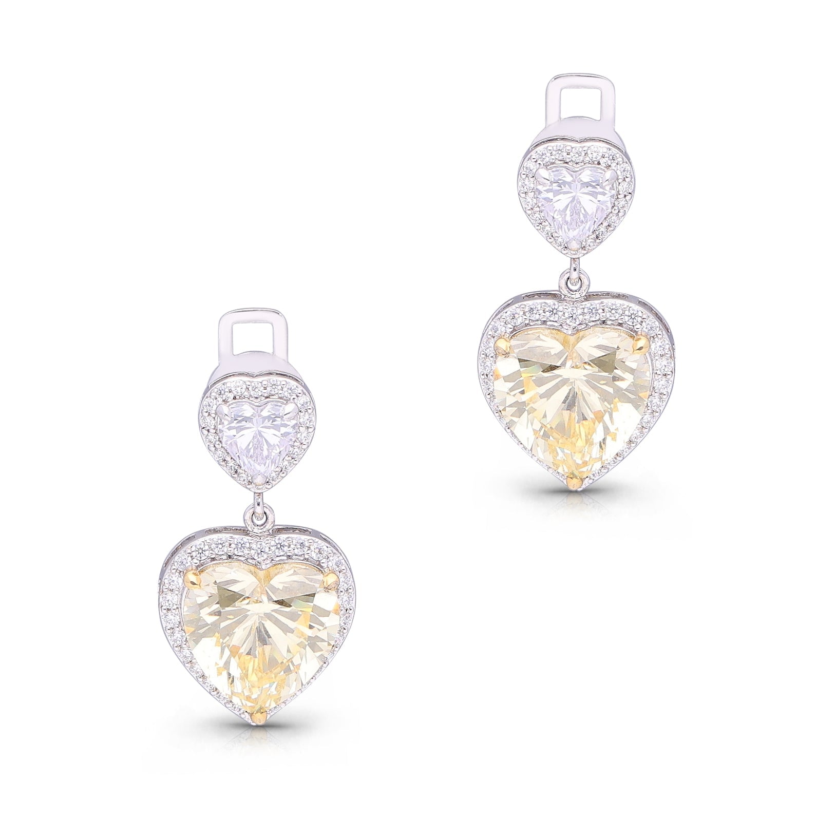 Yellow Lyra Spark Earrings
