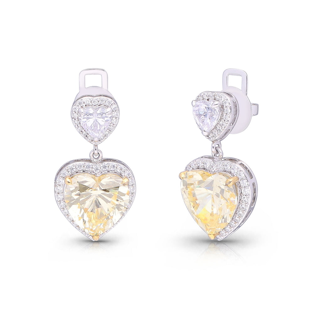 Yellow Lyra Spark Earrings