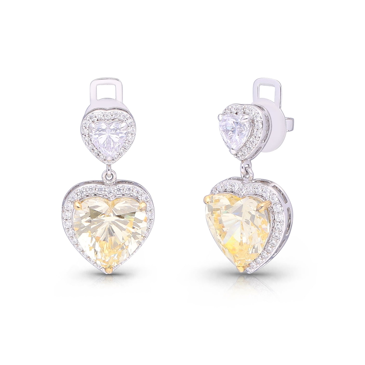 Yellow Lyra Spark Earrings