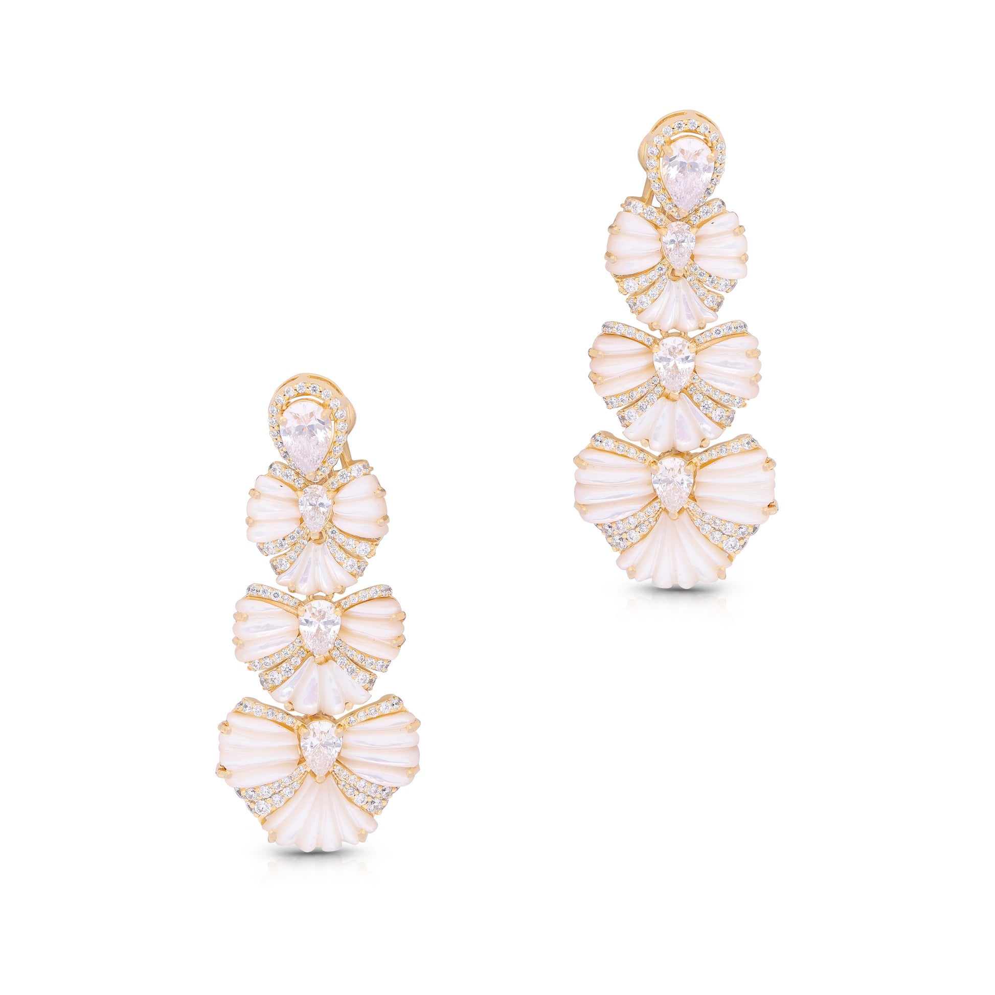Ivory Whisper Dangler Earrings