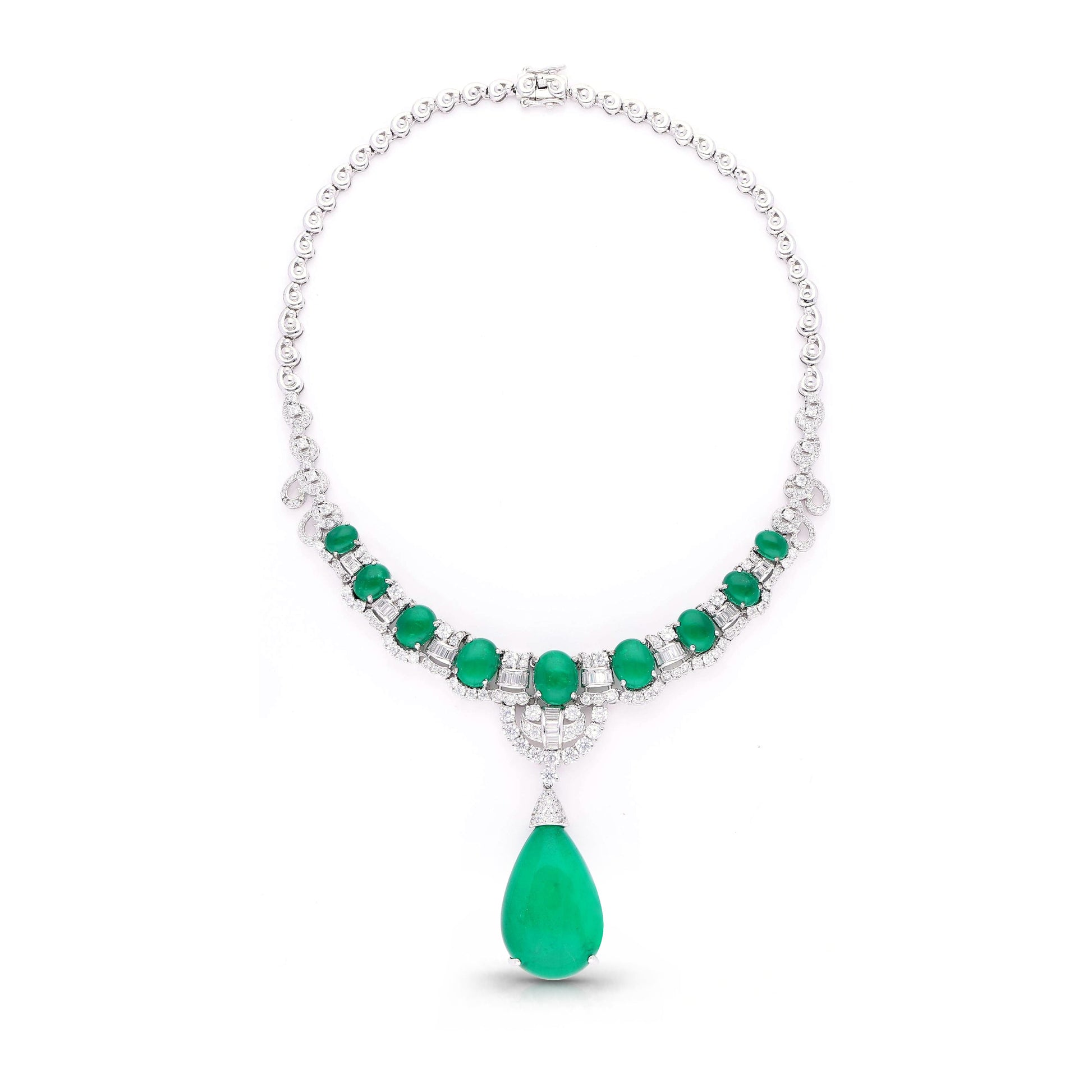 Emerald Diamora Necklace