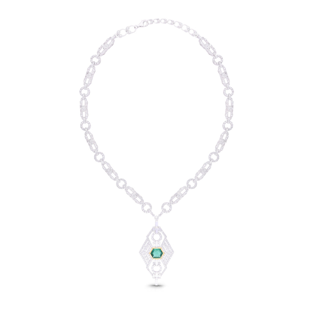 Mystic Emerald Flow Necklace