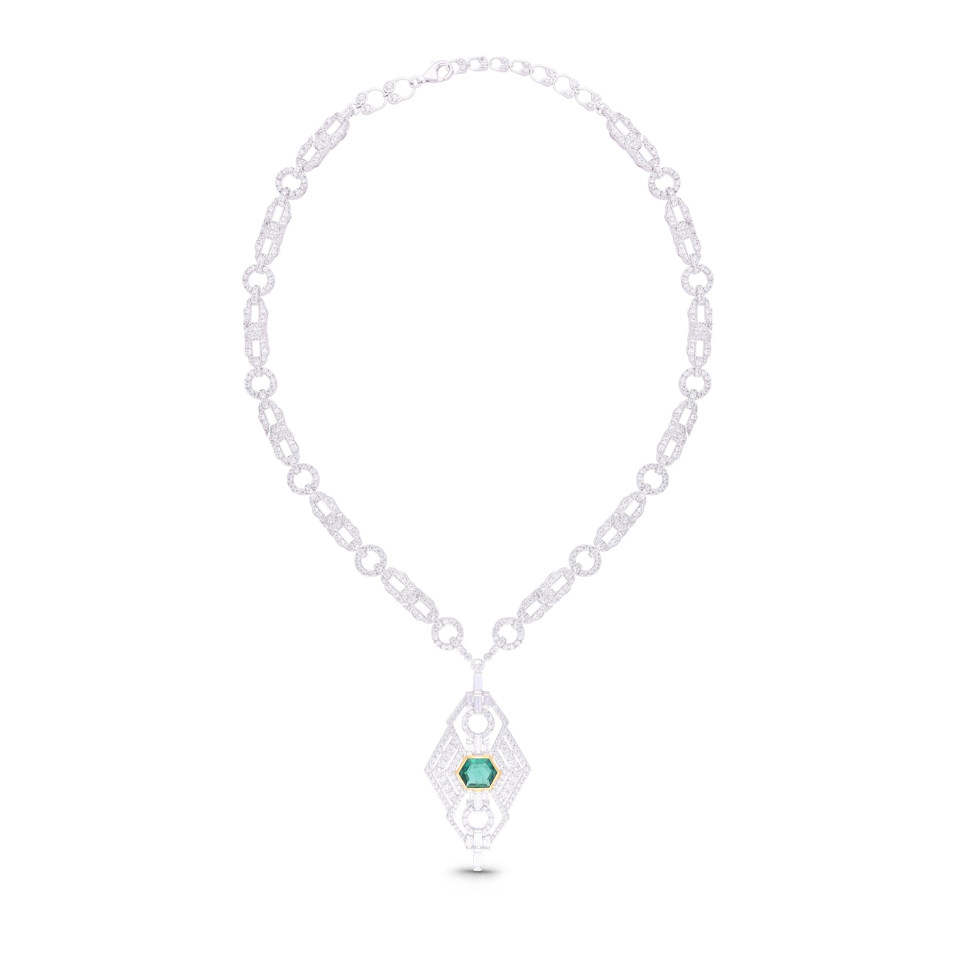 Mystic Emerald Flow Necklace