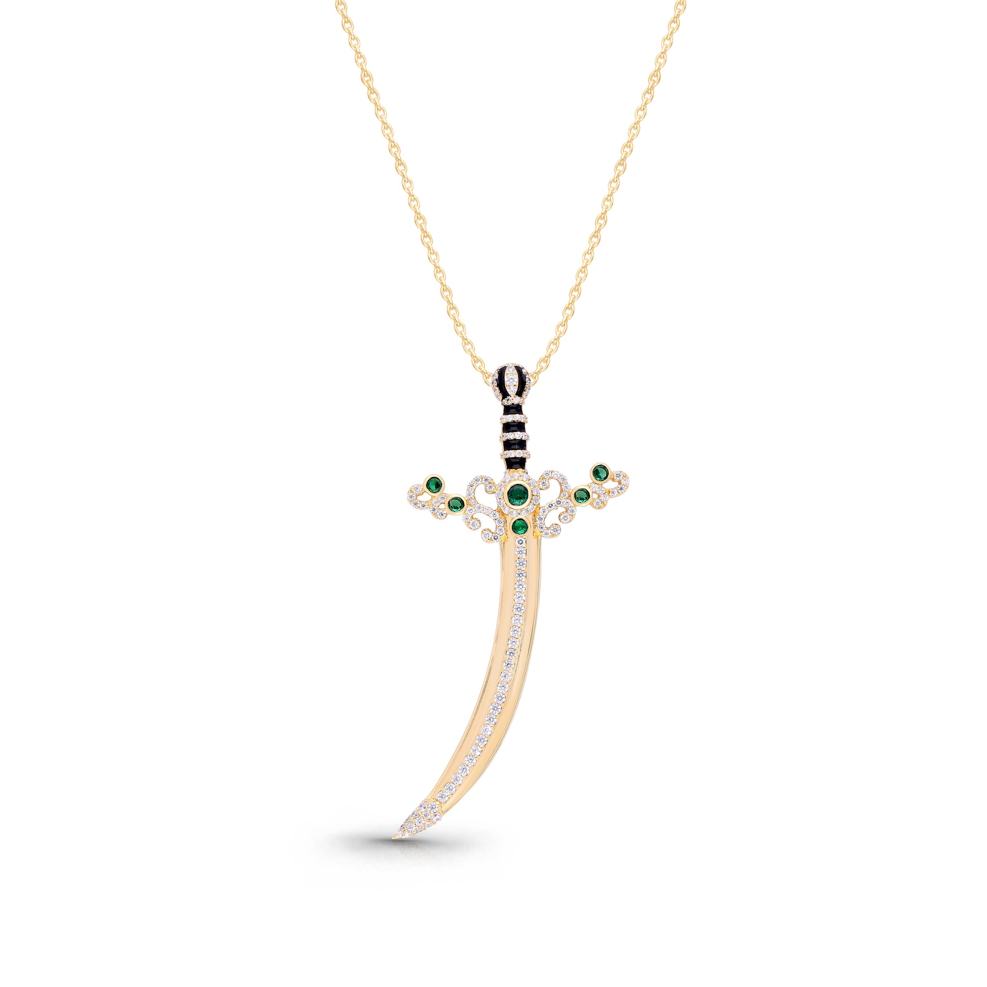 Phoenix Edge Pendant Necklace