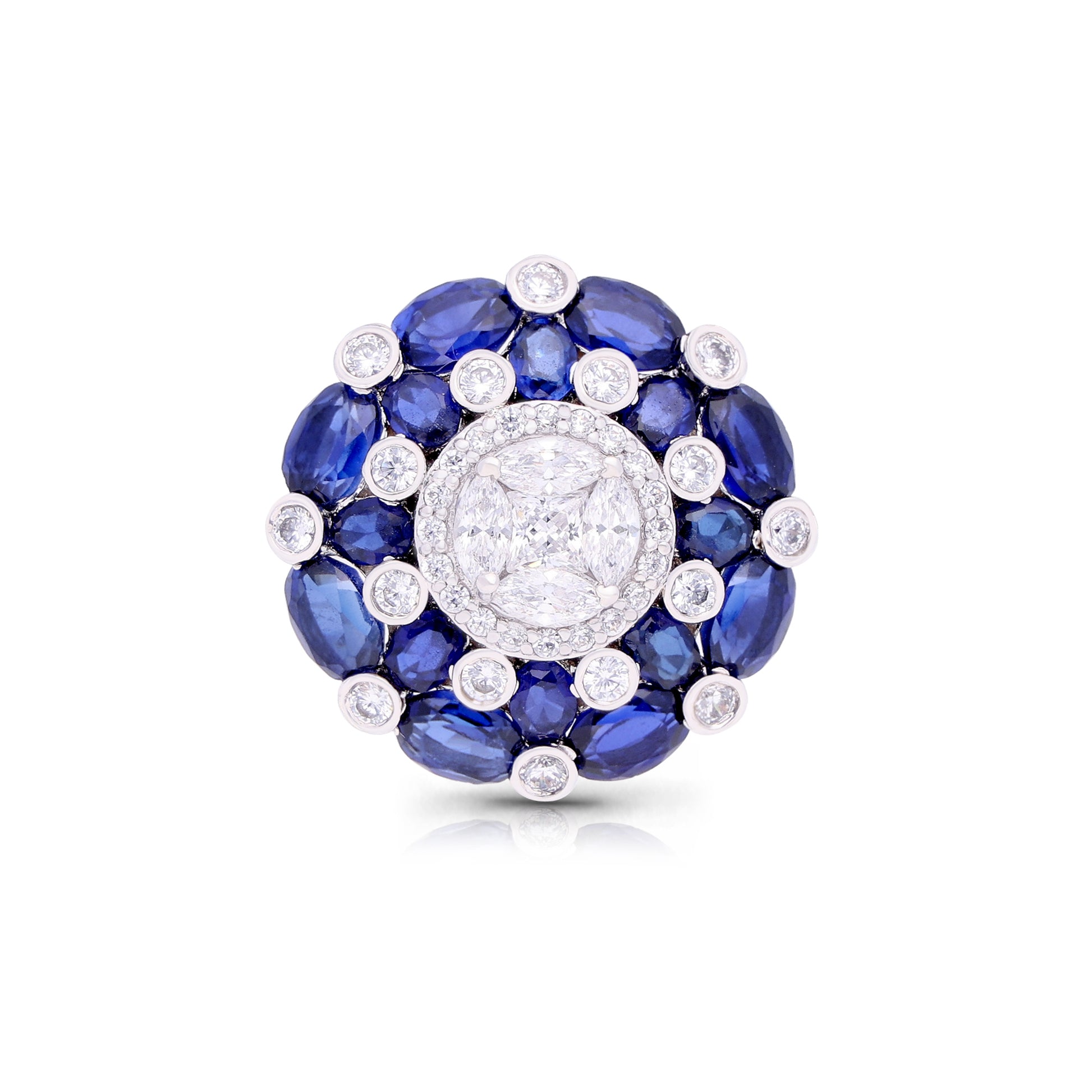 Azure Crown Ring